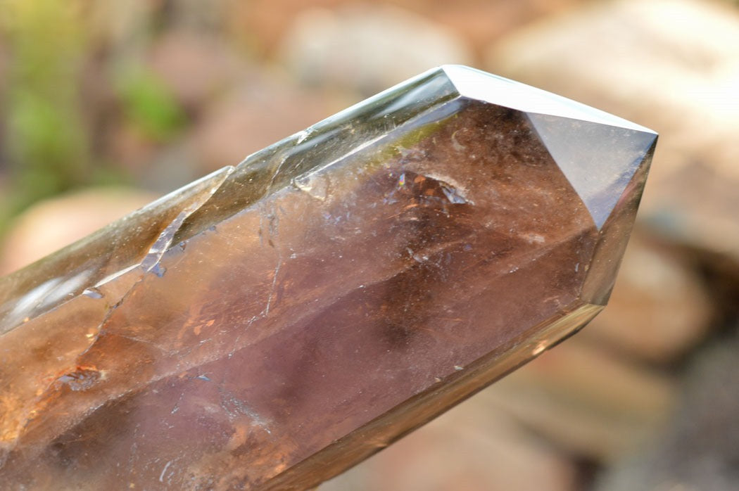 Polished Natural Smokey  Quartz  Tower L