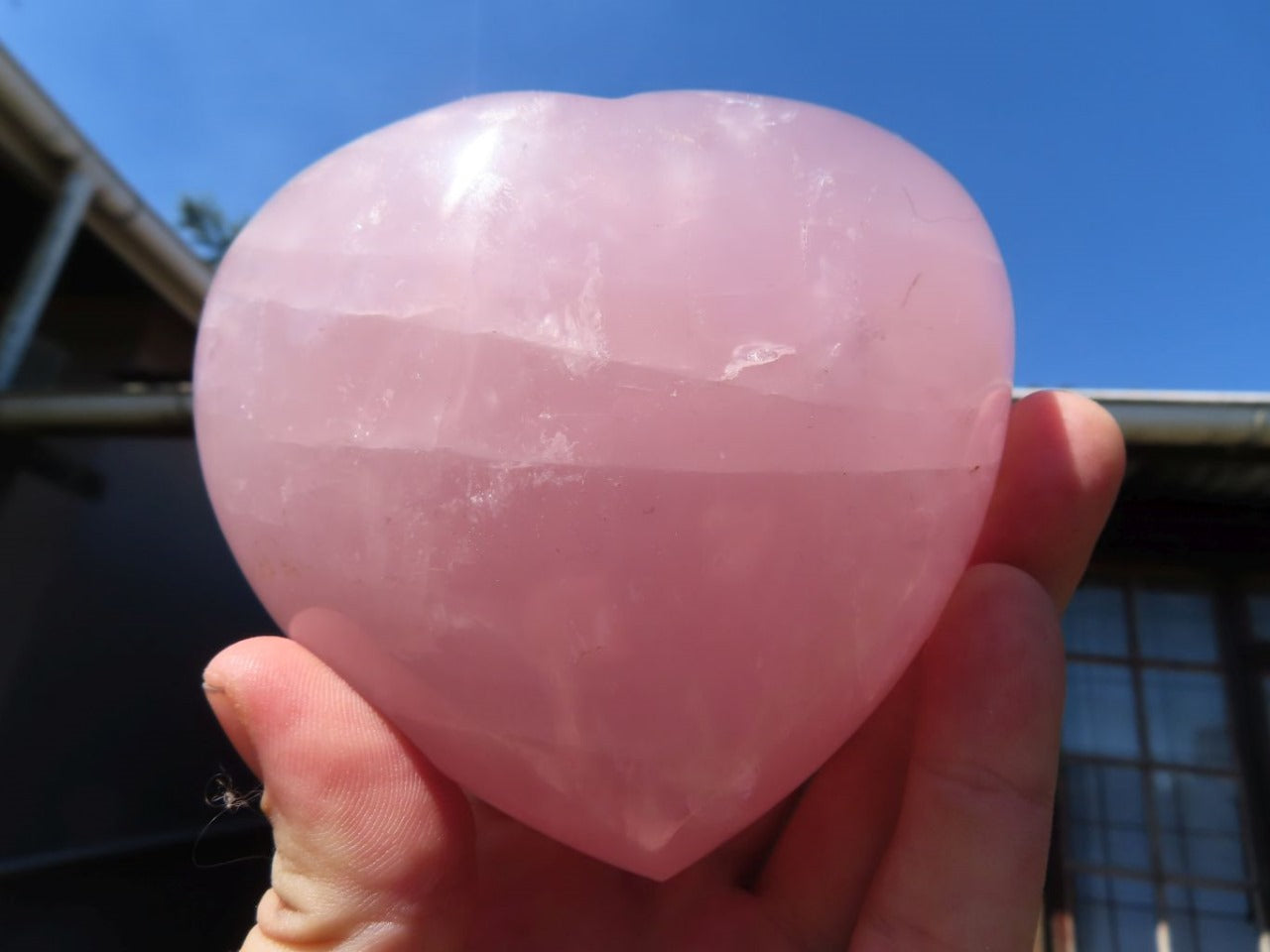 Polished Natural Rose Quartz Hearts