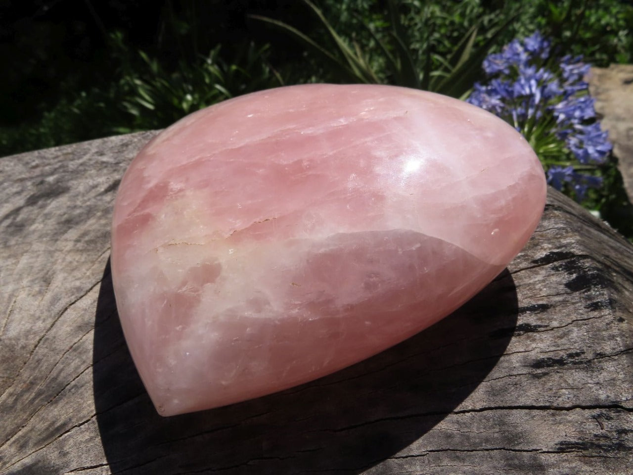 Polished Natural Rose Quartz Hearts