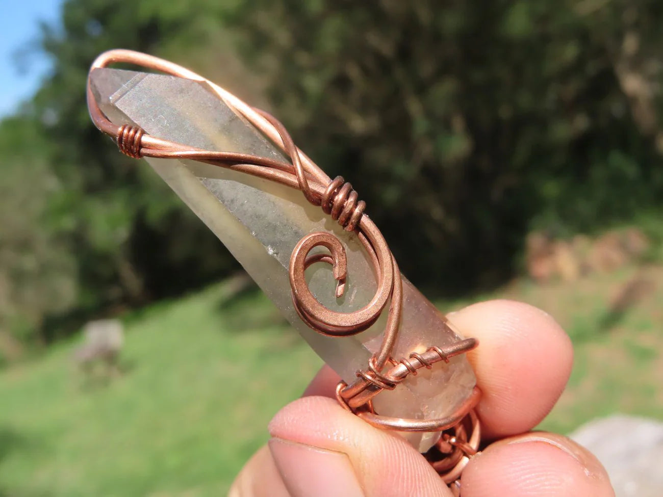 Hand Made Mixed Copper Wire Wrapped Pendants