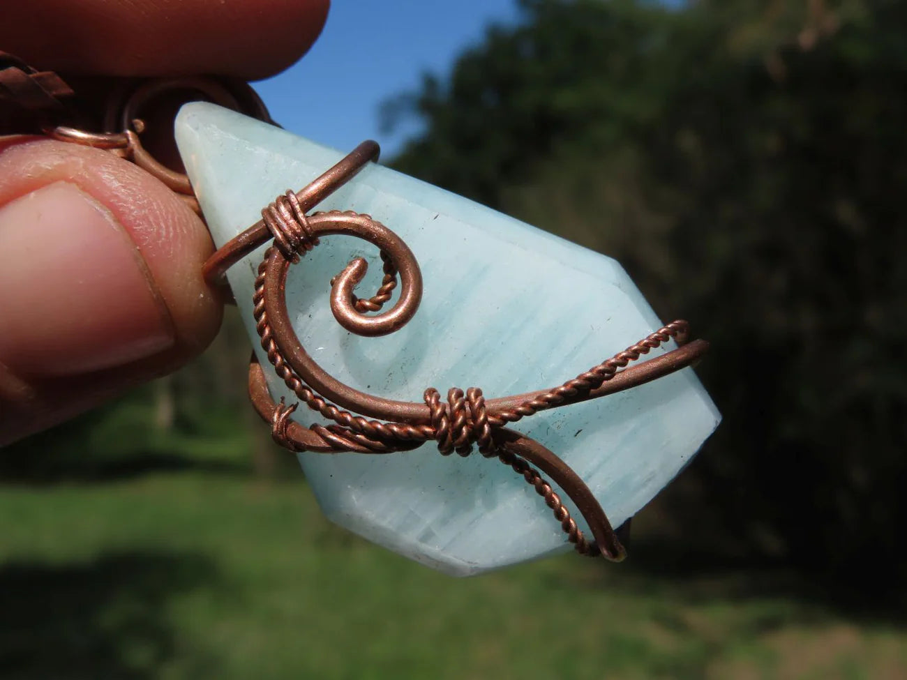 Hand Made Mixed Copper Wire Wrapped Pendants