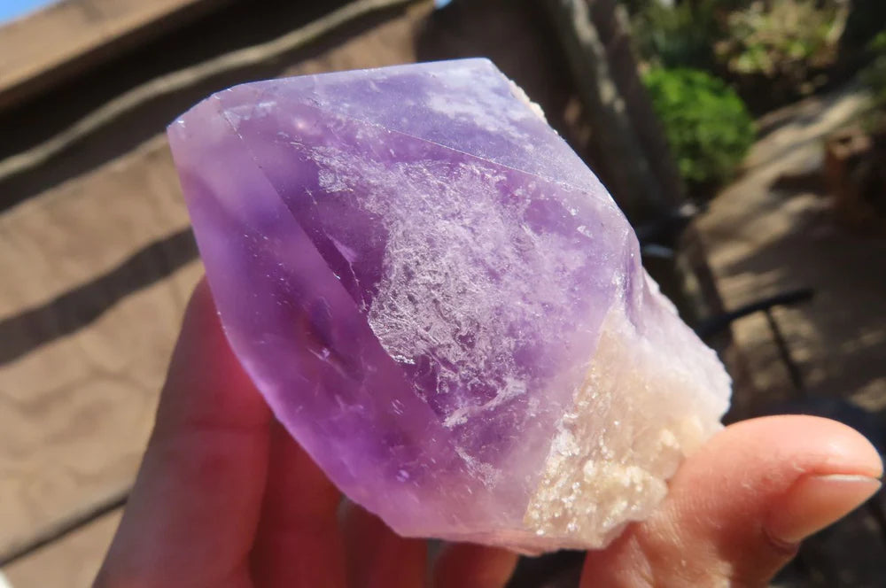 Polished Jacaranda Amethyst Crystals x 4 From Mumbwa, Zambia