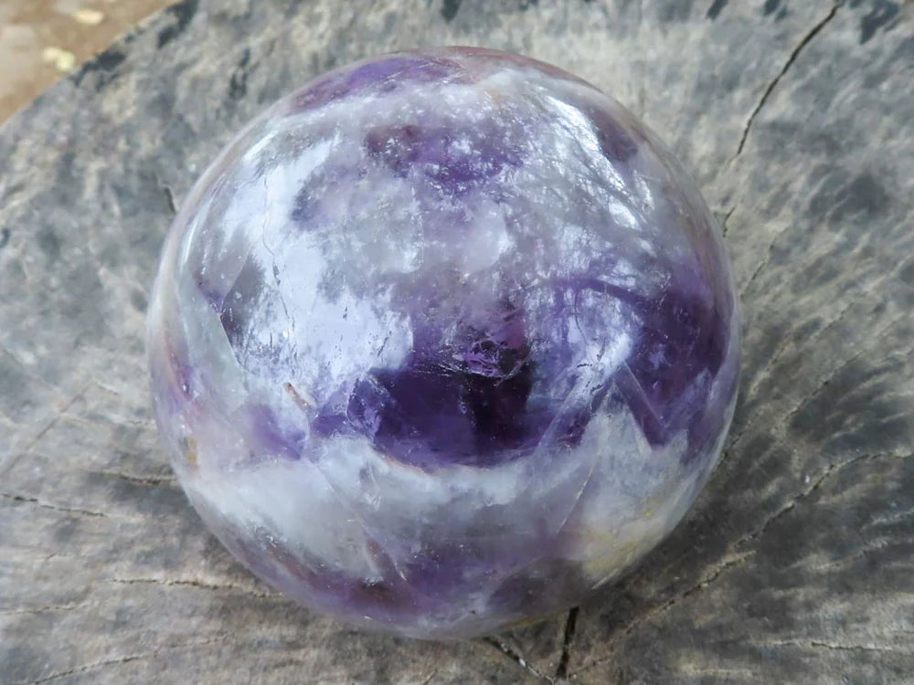 Polished Dream Amethyst Spheres x 2 From