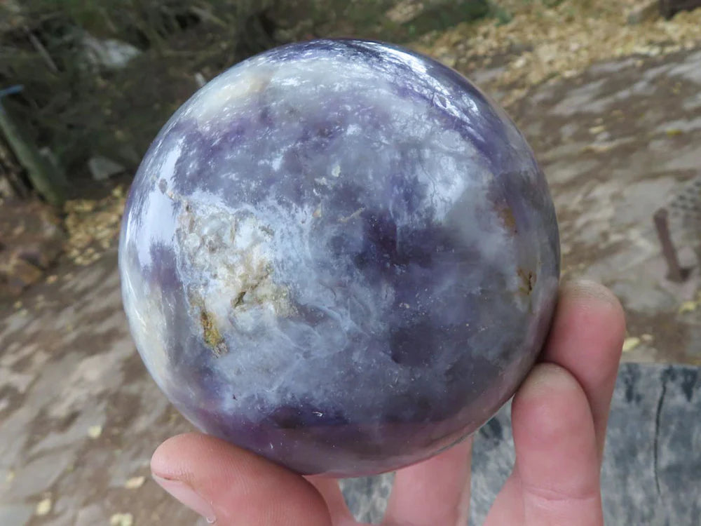 Polished Dream Amethyst Spheres x 2 From
