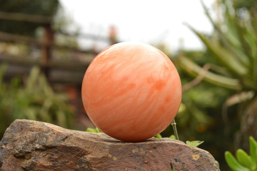 Orange Calcite Sphere