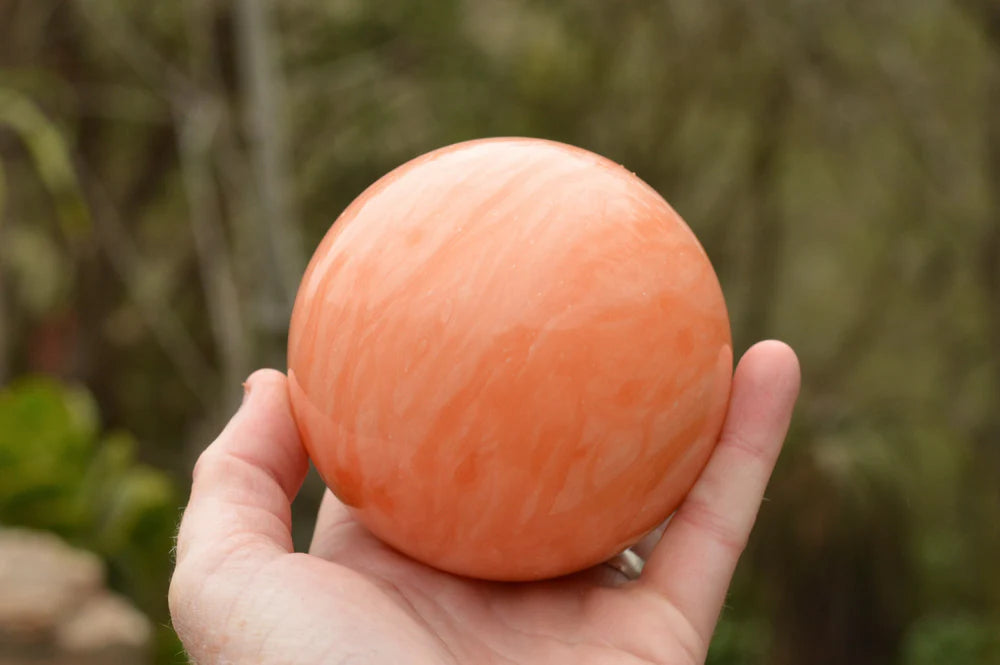 Orange Calcite Sphere