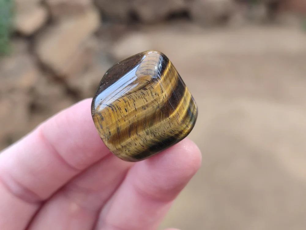 Blue and Gold Tigers Eye Tumble Stones