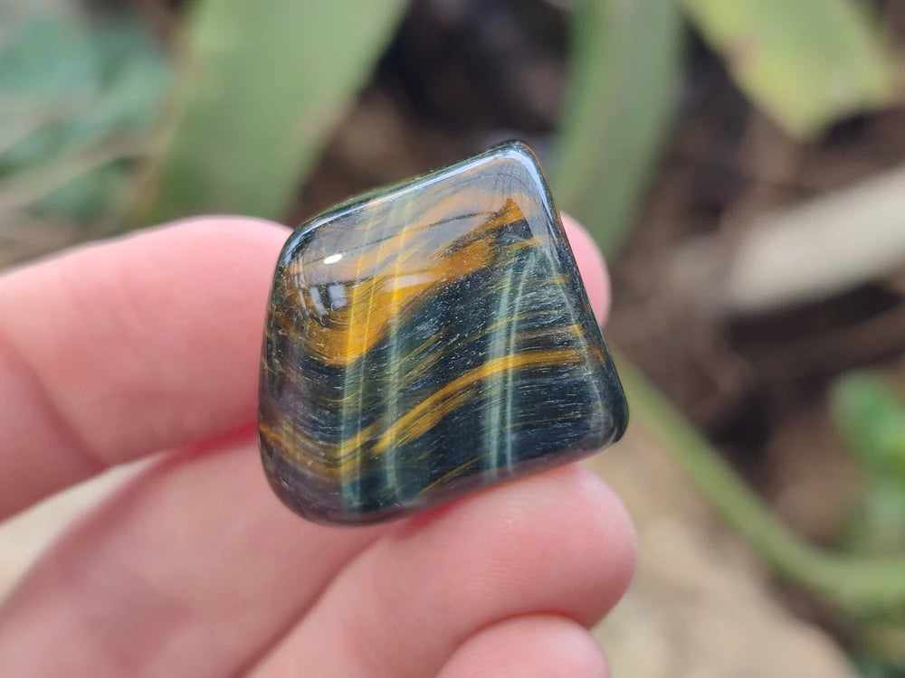 Blue and Gold Tigers Eye Tumble Stones