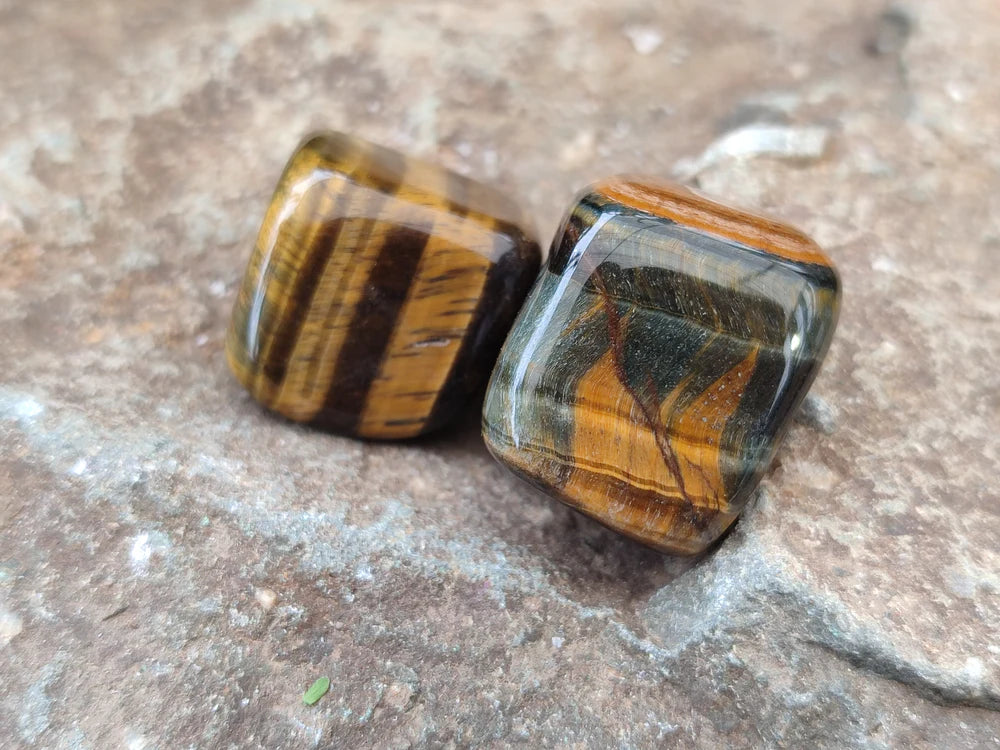 Blue and Gold Tigers Eye Tumble Stones
