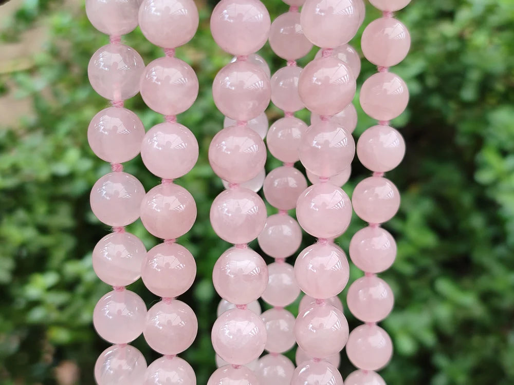 Rose Quartz Bead Necklace