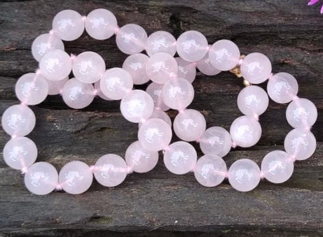 Rose Quartz Bead Necklace