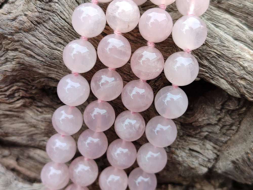 Rose Quartz Bead Necklace