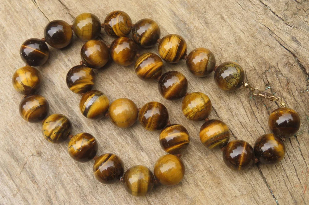 Golden Tigers Eye Bead Necklaces