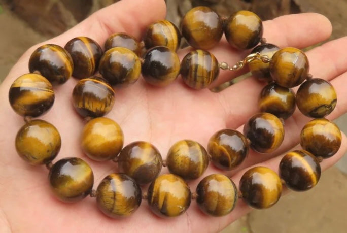 Golden Tigers Eye Bead Necklaces