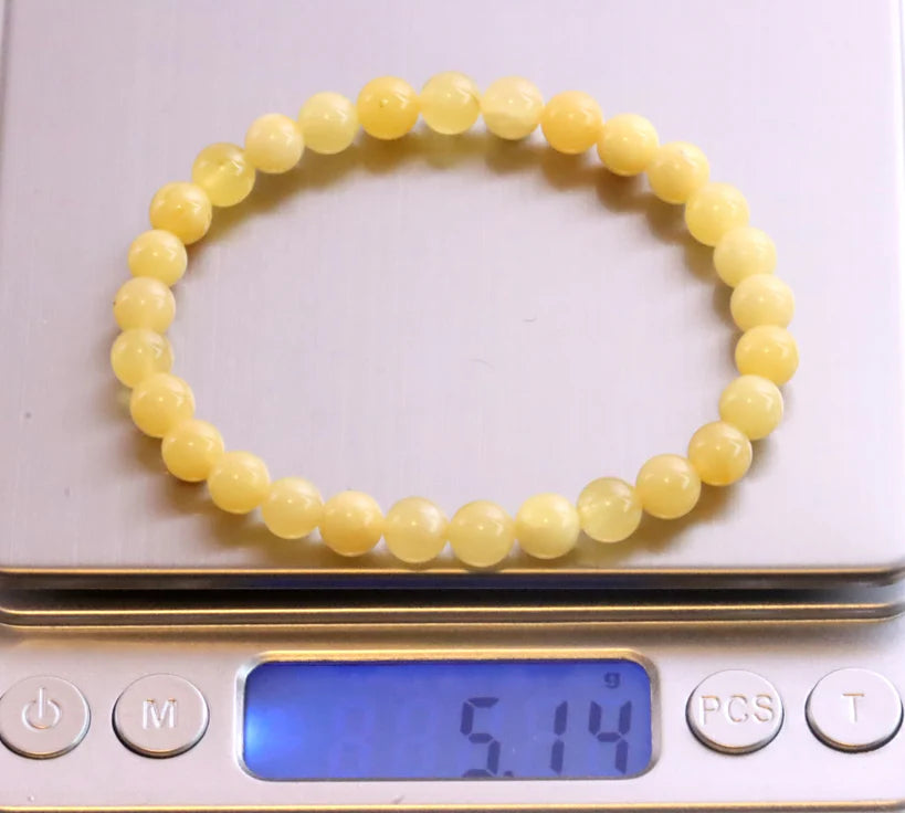 White Amber Bracelet