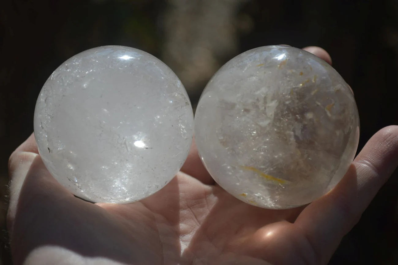 Clear Crystal Quartz Ball