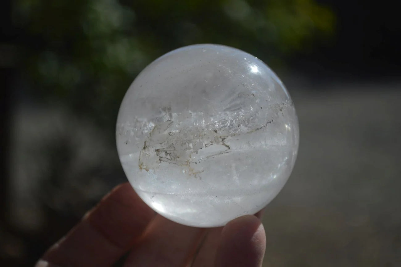 Clear Crystal Quartz Ball