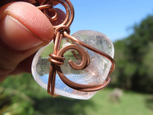 Hand Made Mixed Copper Wire Wrapped Pendants