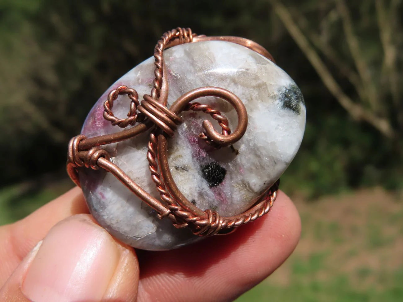 Hand Made Mixed Copper Wire Wrapped Pendants