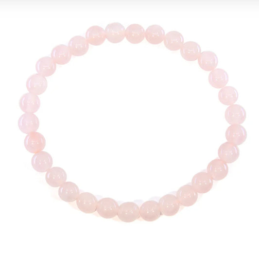 Rose Quartz  Beaded Bracelet