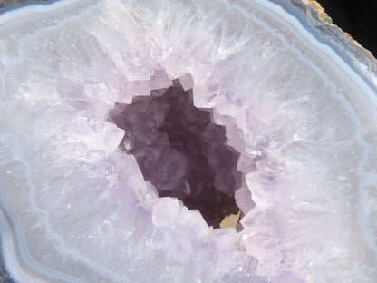 Polished Amethyst Agate Geodes x 2 From West Coast, Madagascar