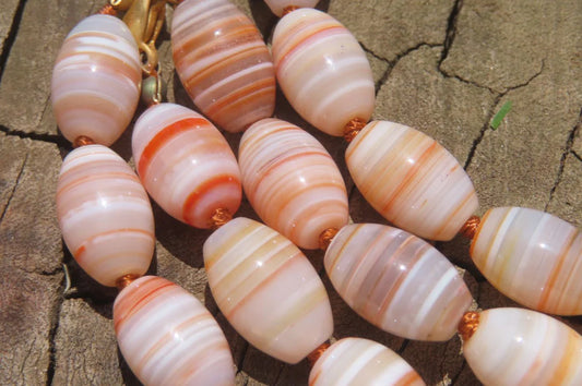 Precious Tibetan Natural Red Sardonyx Agate Beaded Necklace