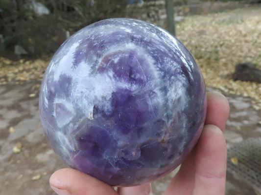 Polished Dream Amethyst Spheres x 2 From