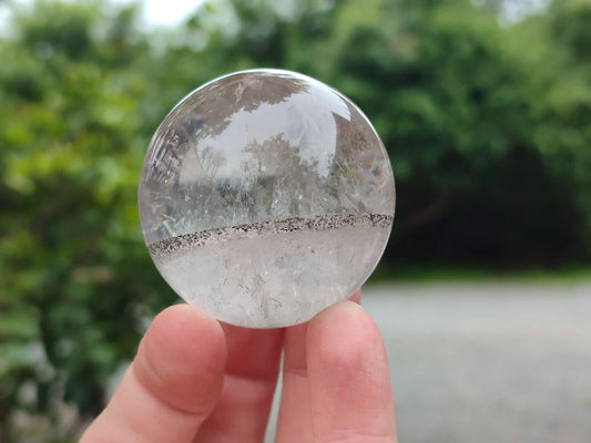 Polished Clear Quartz Crystal Balls x 3