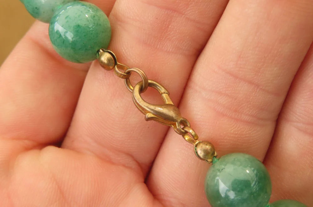 Aventurine Ball Shaped Bead Necklace