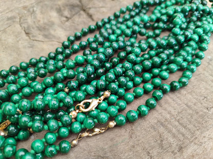 Malachite Beaded Necklace