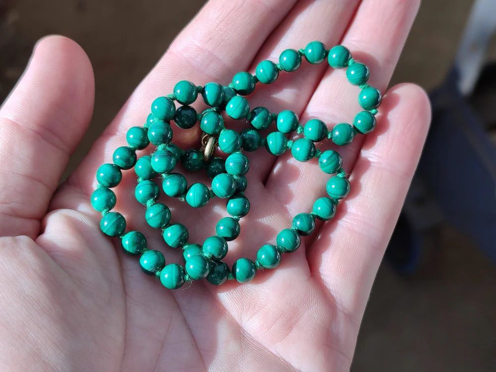 Malachite Beaded Necklace