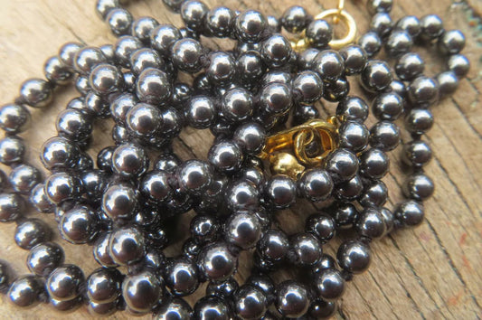 Hematite Beaded Necklace