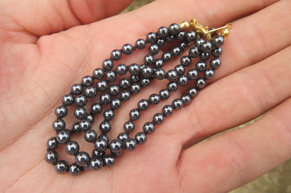 Hematite Beaded Necklace