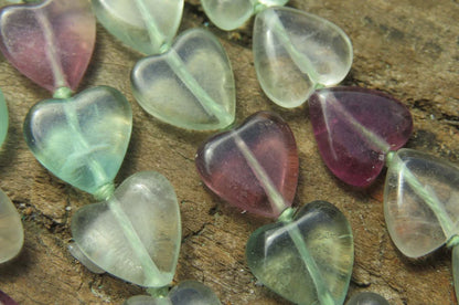 Fluorite Gemstone Heart Necklace