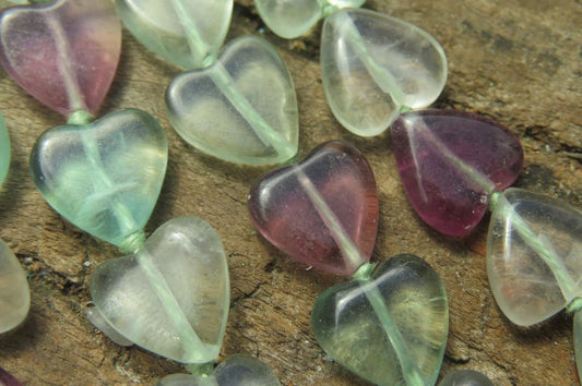 Fluorite Gemstone Heart Necklace