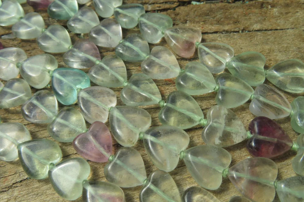 Fluorite Gemstone Heart Necklace