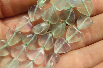 Fluorite Gemstone Heart Necklace