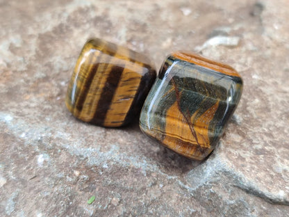 Blue and Gold Tigers Eye Tumble Stones