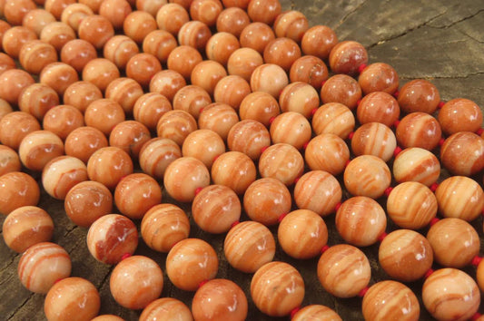 Red Jasper Ball Shaped Bead Necklace