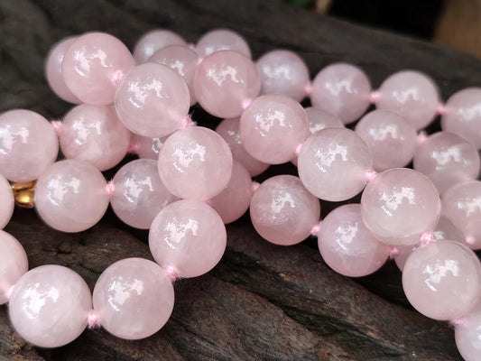 Rose Quartz Bead Necklace