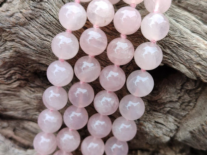 Rose Quartz Bead Necklace