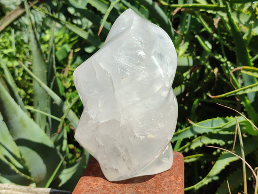 Girasol Pearl Quartz Flame Sculpture