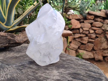 Girasol Pearl Quartz Flame Sculpture