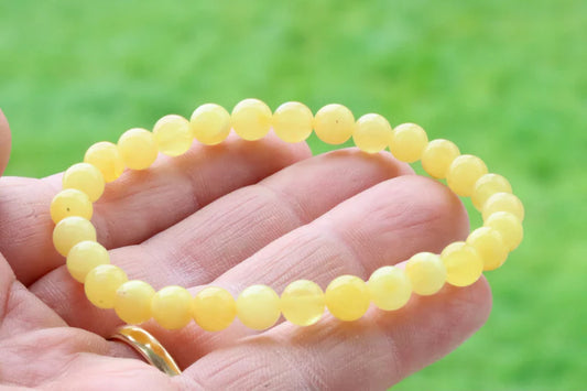 White Amber Bracelet