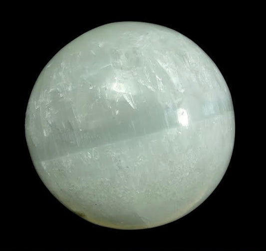 Polished Natural Selenite Sphere